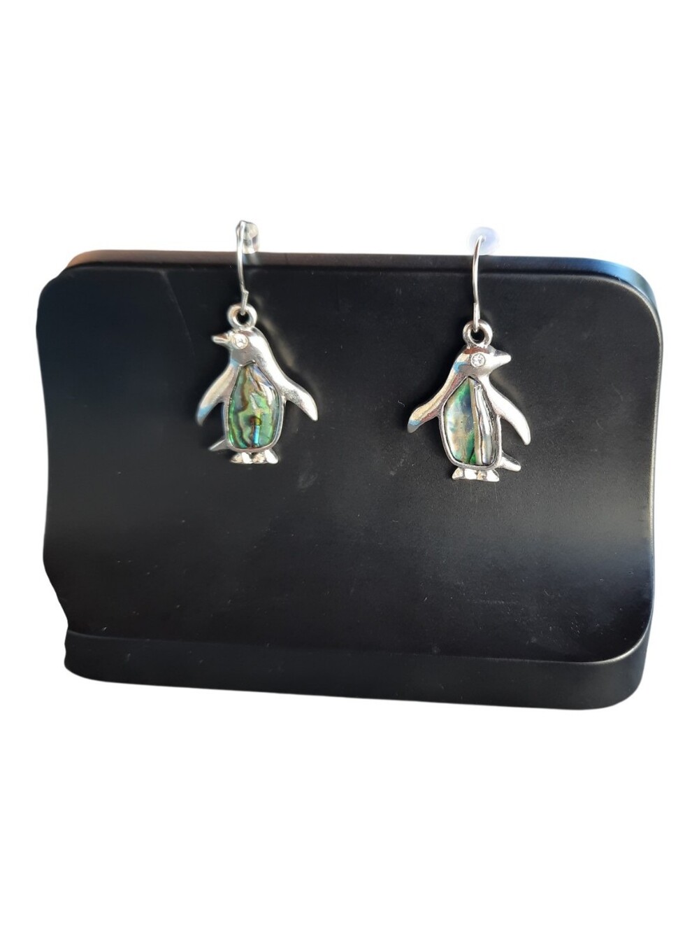 Penguin Paua Shell Earrings